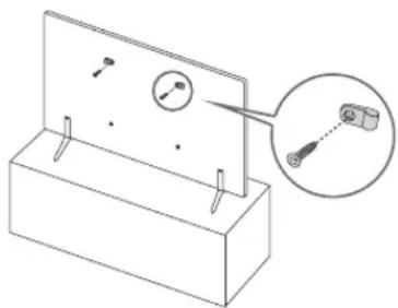 SAMSUNG QLED QE43Q60R - Voorkomen dat de televisie omvalt - 1