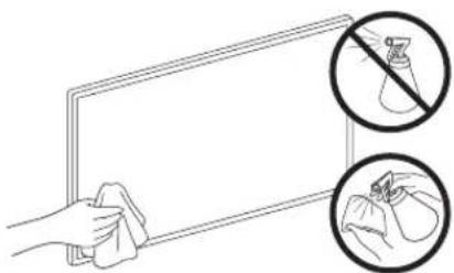 SAMSUNG QLED QE43Q60R - Pflegen des Fernsehgeräts - 1