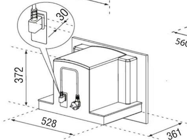 WHIRLPOOL ACE 102 IXL - Afmetingen in mm - 3