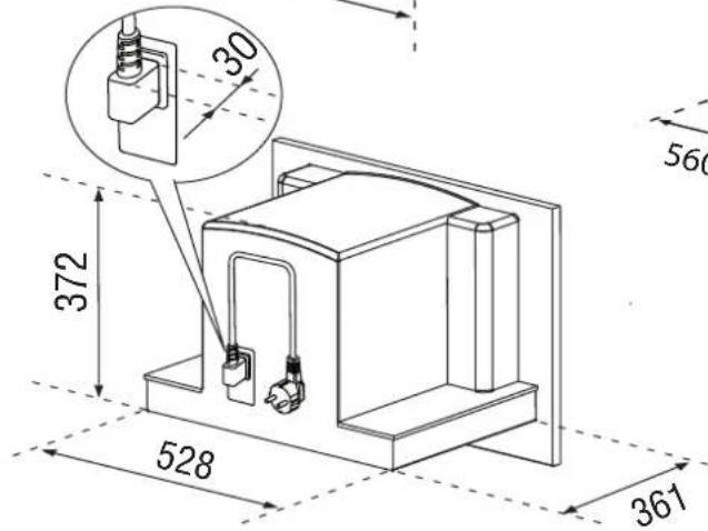 WHIRLPOOL ACE 102 IXL - Dimensioni in mm - 2