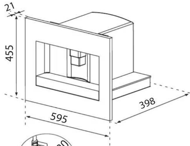 WHIRLPOOL ACE 102 IXL - Dimensioni in mm - 1