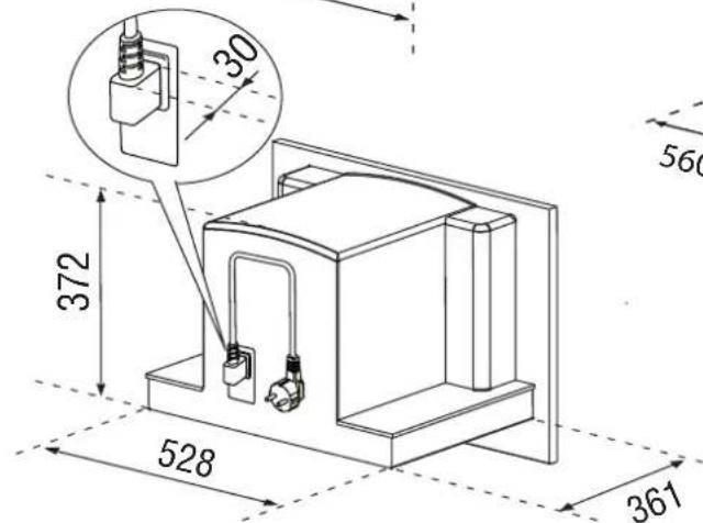 WHIRLPOOL ACE 102 IXL - Dimensions en mm - 2