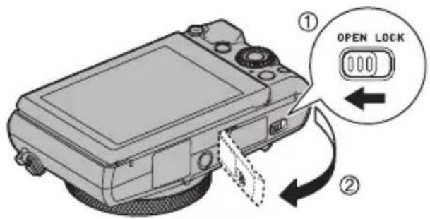 CASIO Exilim EX10 - 装入存储卡 - 1