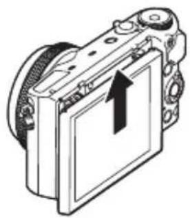 CASIO Exilim EX10 - 将显示屏恢复到正常位置 - 3