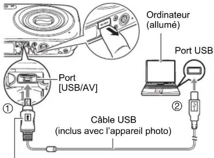 CASIO Exilim EXN50 - Pour charger par la connexion USB à l'ordinateur - 1