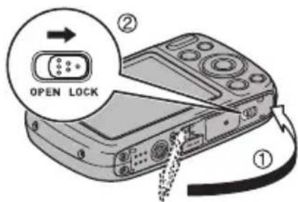 CASIO Exilim EXN50 - 3.Fermez le couvercle de batterie. - 1