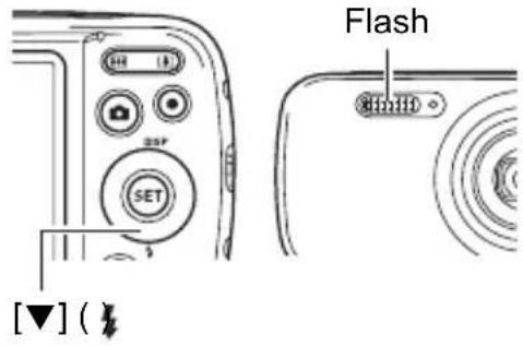CASIO Exilim EXN50 - Utilisation du flash (Flash) - 1