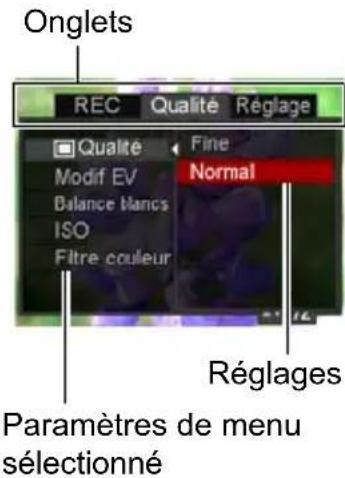 CASIO Exilim EXN50 - Exemple de fonctionnement du menu REC - 2