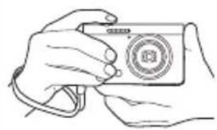 CASIO Exilim EXZR50 - 正确握持相机 - 1