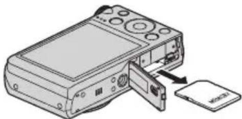 CASIO Exilim EXZR500 - 更换存储卡 - 1