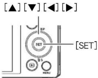 CASIO Exilim EXZR500 - 在拍摄方式中，按[SET]。 - 1