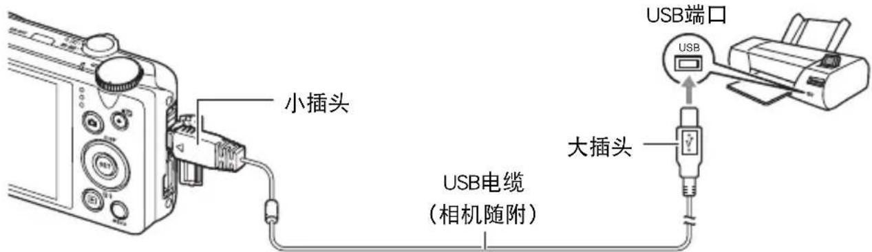 CASIO Exilim EXZR500 - ■ 将相机连接至打印机 - 1