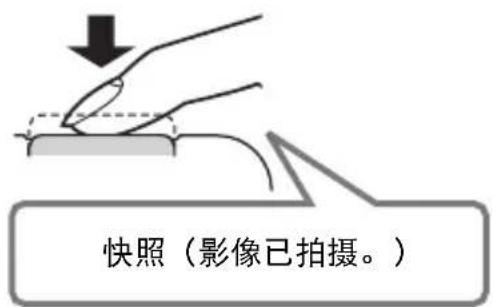 CASIO Exilim EXZR500 - 继续保持相机静止不动，完全按下快门钮。 - 1