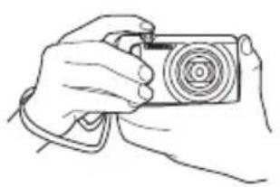 CASIO Exilim EXZR500 - 正确握持相机 - 1