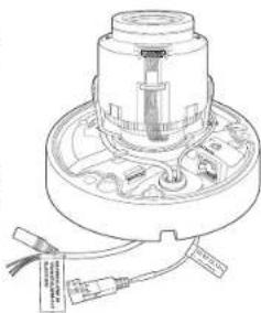 Hanwha QNO6082R - Raccordement du cable audio/alarme et du cable d'alimentation - 4
