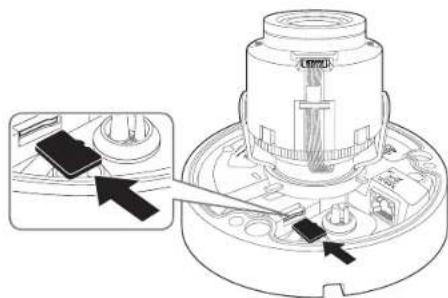 Hanwha QNO6082R - Insertion d'une carte memoire Micro SD (QNO-6012R/6022R/6032R/6072R/6082R) - 9