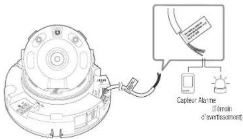 Hanwha QNO6082R - Connexion au boitier du port E/S - 1