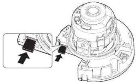 Hanwha QNO6082R - Insertion d'une carte memoire Micro SD (QNO-6012R/6022R/6032R/6072R/6082R) - 6
