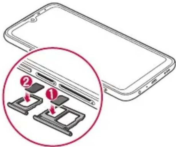 LG LMX520EMW - Installation de la carte SIM - 4