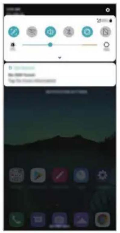 LG LMX520EMW - Panoul de notifications - 1