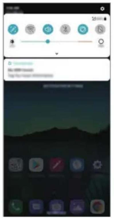 LG LMX520EMW - Panel de notificationsiones - 1