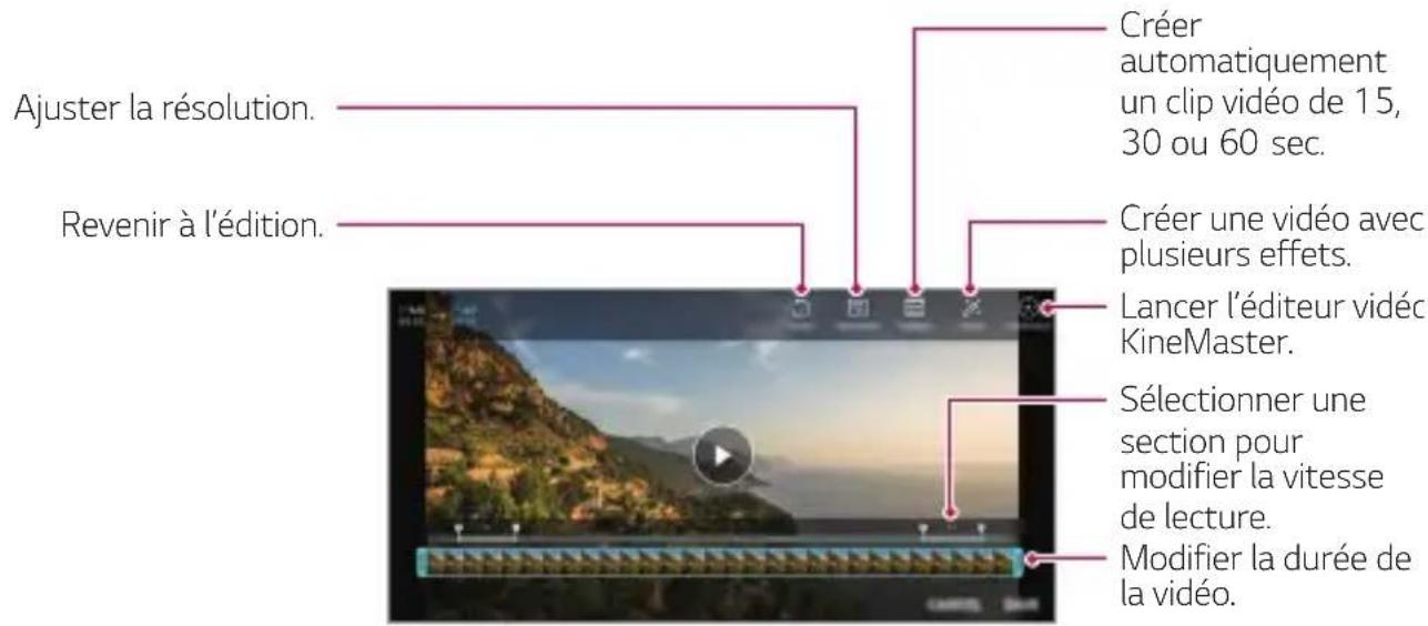 LG LMX520EMW - Modification des videos - 1