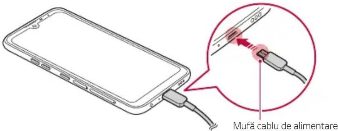 LG LMX520EMW - Incárcarea bateriei - 1