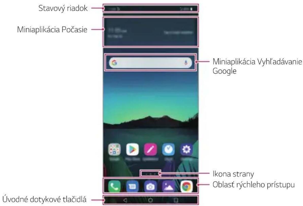 LG LMX520EMW - Prehl'ad domovskoj obrazovsky - 1