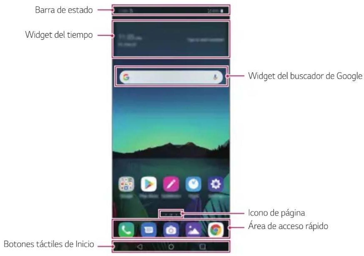 LG LMX520EMW - Diseño de la pantalla de inicio - 1