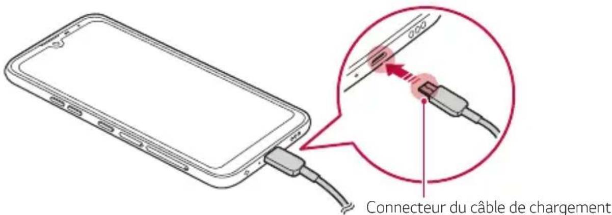 LG LMX520EMW - Chargement de la batterie - 1