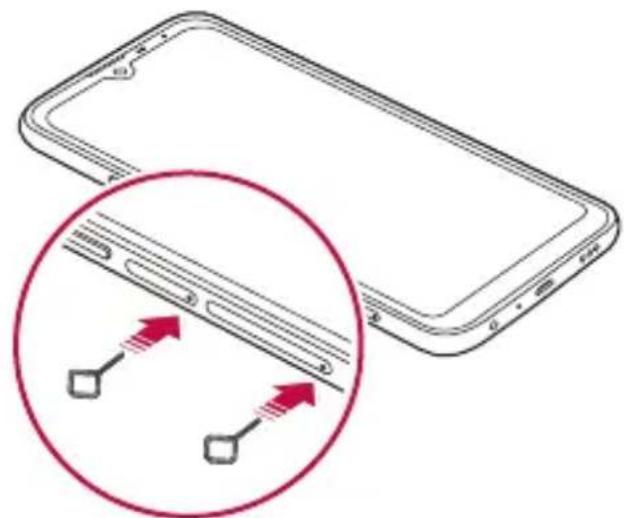 LG LMX520EMW - Installing the SIM card - 2