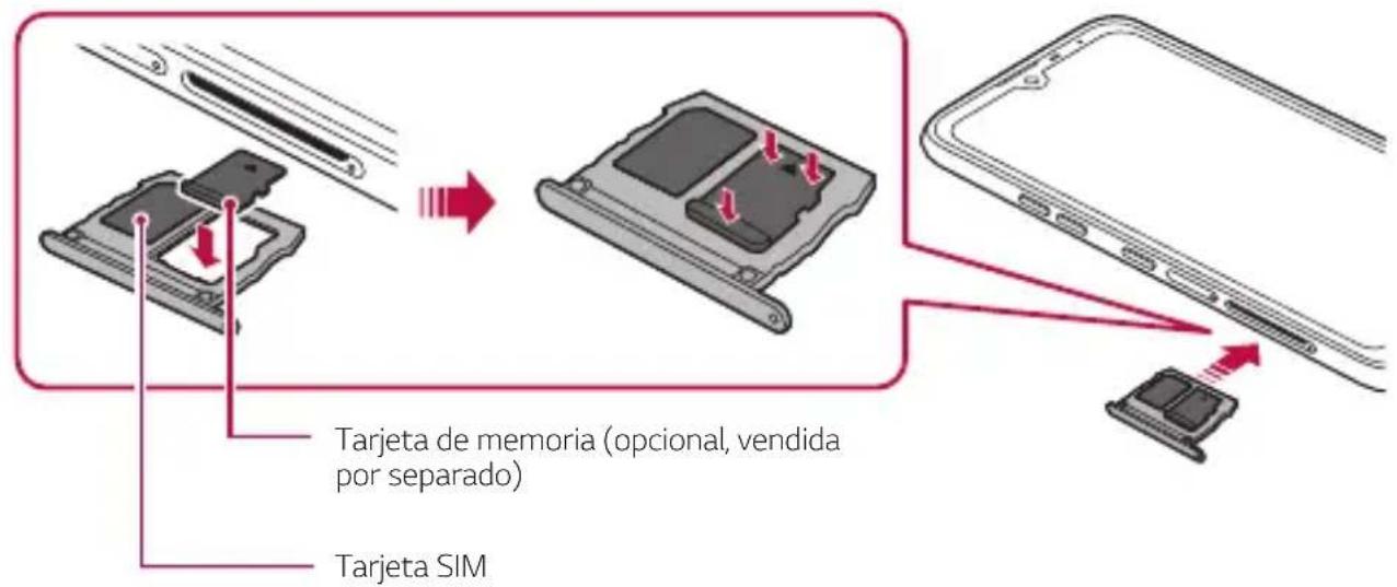 LG LMX520EMW - Inserción de la tarjeta de memoria - 1