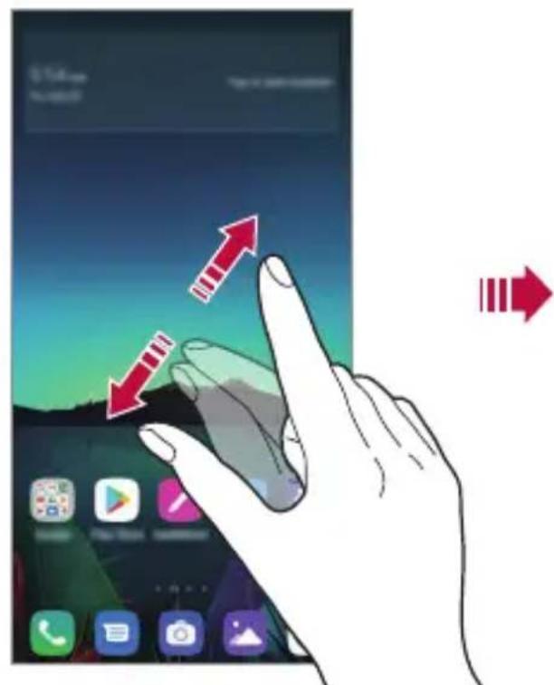 LG LMX520EMW - Visualización del tema de fondo - 1