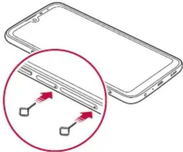 LG LMX520EMW - Wkładanie karty SIM - 2