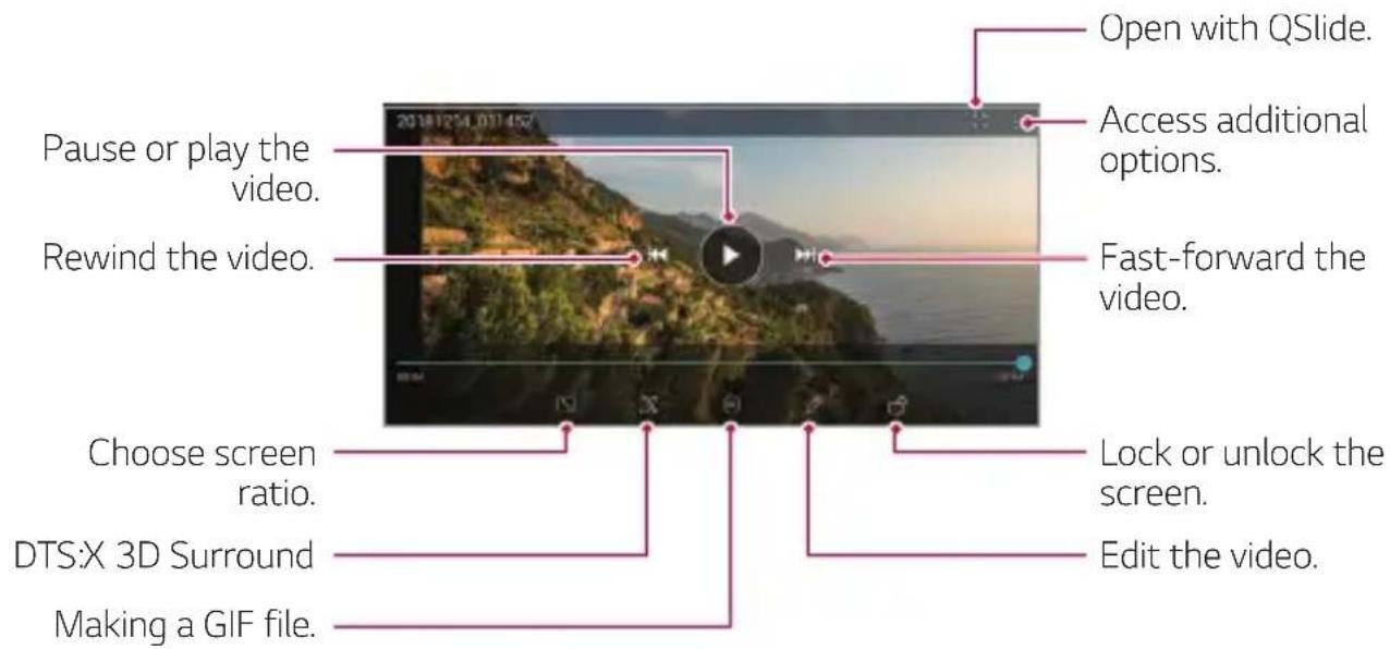 LG LMX520EMW - Playing a video - 1