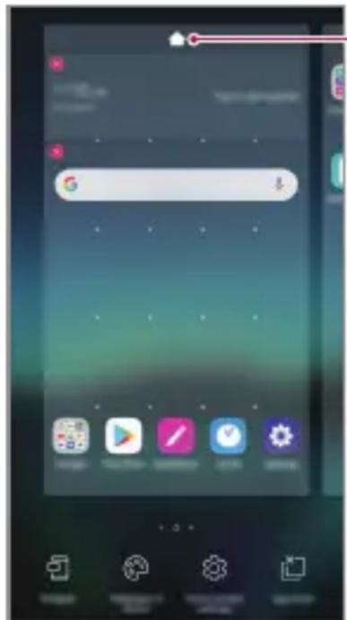 LG LMX520EMW - Edytowanie ekranu glównego - 1