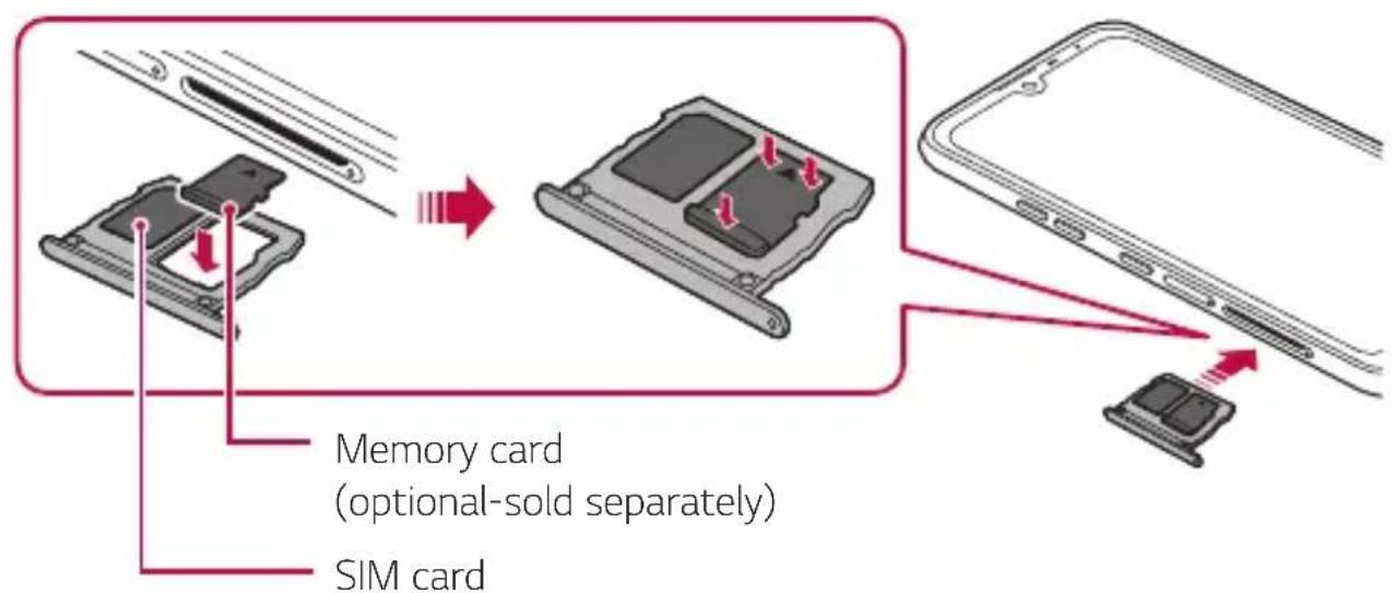 LG LMX520EMW - Inserting the memory card - 1