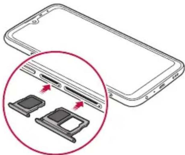 LG LMX520EMW - Vlożenie karty SIM - 2