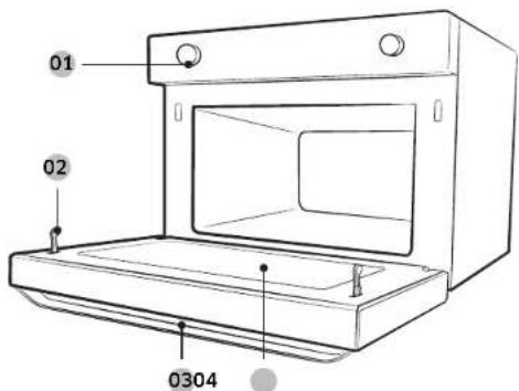 SAMSUNG MC35J8055KTEN - Overzicht van de oven - 1