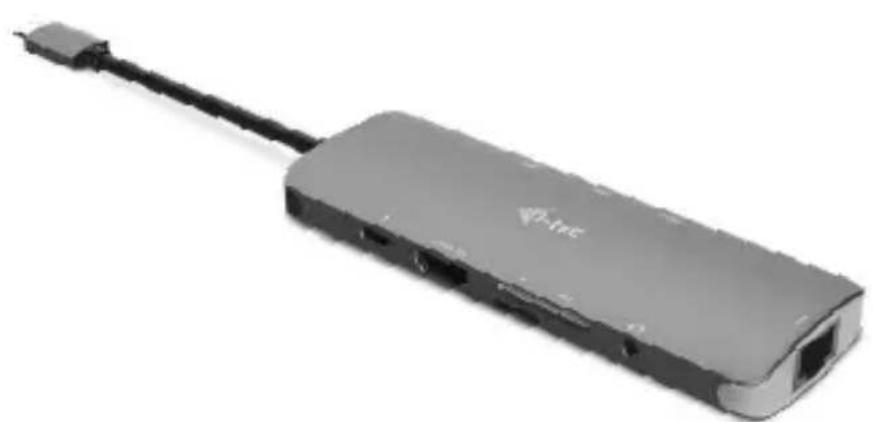i-TEC USBC Metal Nano Docking Station - USB-C Metal Nano Dock 4K HDMI LAN + Power Delivery - 1
