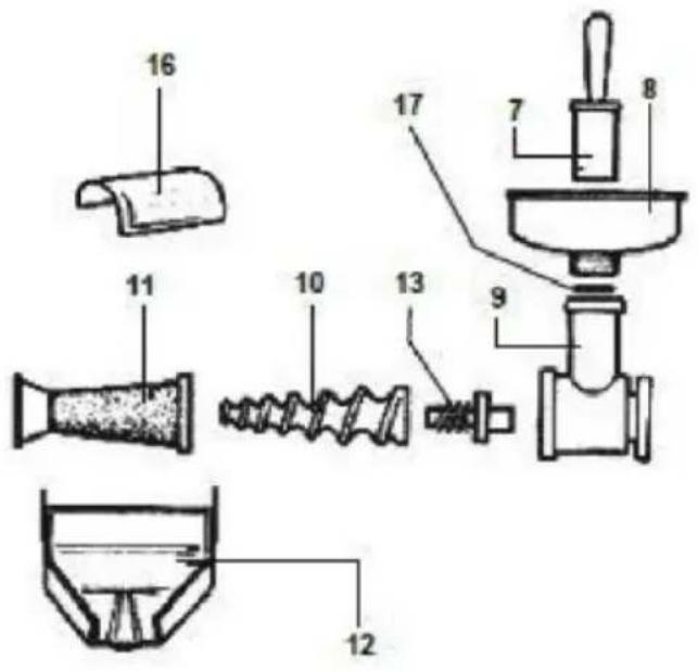 Reber 10900 N - TOMATO SQUEEZER ACCESSORY - 1