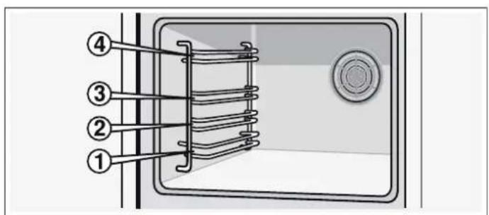 BOSCH HBN311E4 - Inschuiven van het toebehoren - 1