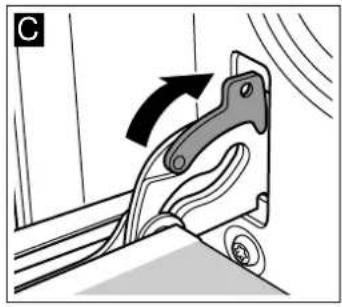 BOSCH HBN311E4 - Accrocher la porte - 3