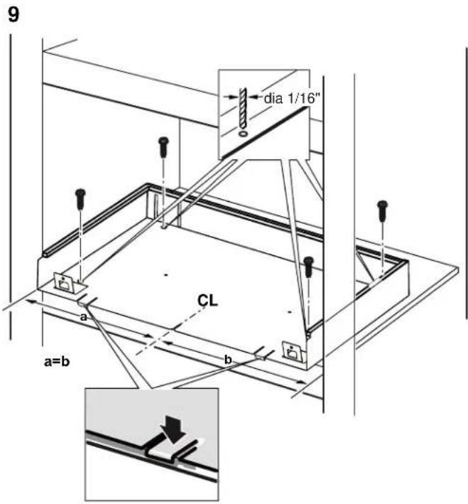 BOSCH HMB5051 - Préparation de la découpe de l'armoire - 2