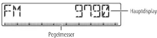 FM 9790 Hauptdisplay Pegelmesser
