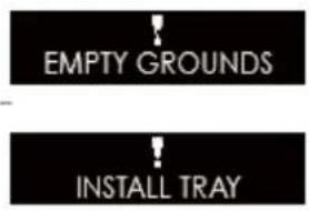 ROTEL U2763CH - Cleaning the coffee grounds container and the drip tray - 1