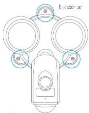 EZVIZ Floodlight LC1 - Stap 2 De basisplaat van de camera met beveiligingslicht scheiden. - 1