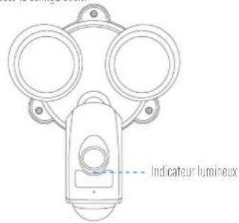 EZVIZ Floodlight LC1 - Étape 7 Vérifier que la caméra avec éclairage de sécurité est sous tension. - 1