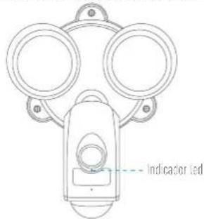 EZVIZ Floodlight LC1 - Paso 7 Compruebe que la cámara-lámpara de seguridad tenga alimentación - 1