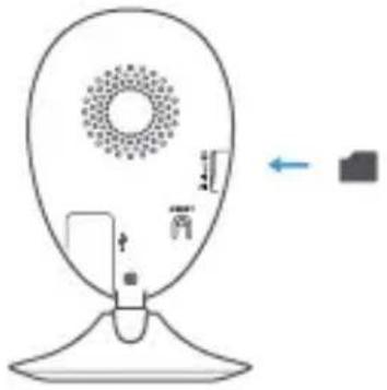 EZVIZ C2C 180 - Installazione della scheda di memoria - 1